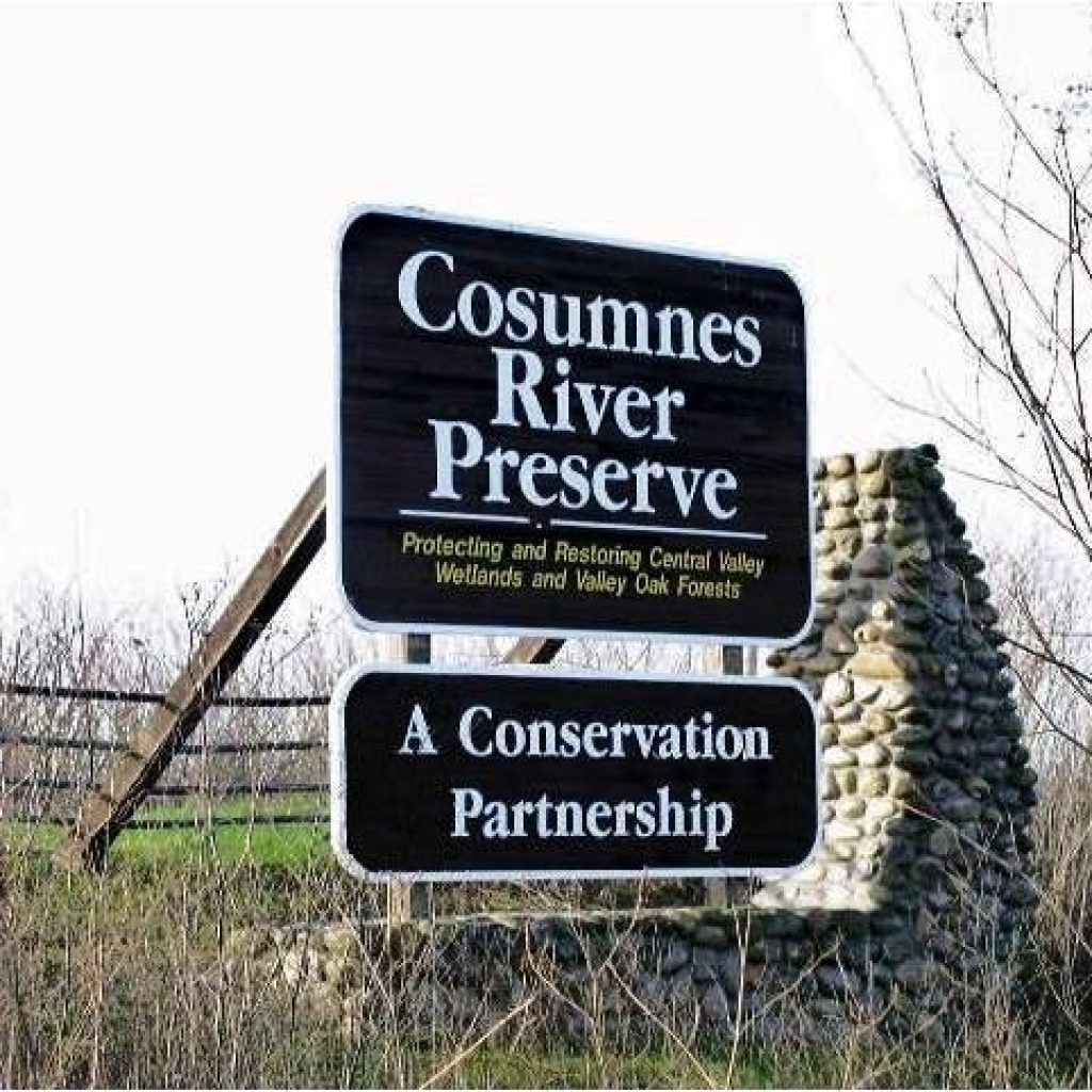 Cosumnes River Preserve outdoor sign