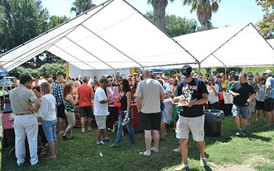 A group of people at the Taste of the Delta Event