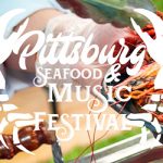 Event flyer for seafood festival in Pittsburg