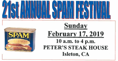 Spam Festival event flyer