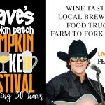 event flyer for Dave's Spiked Pumpkin Festival with Buck Ford